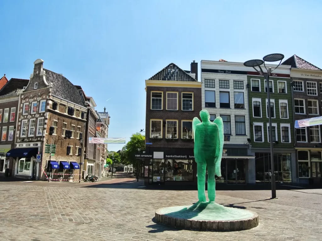 Grote markt en stadhuis Zwolle